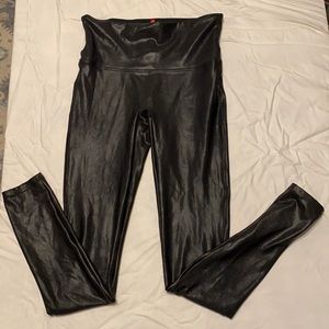 Spanx women’s stretch leather leggings